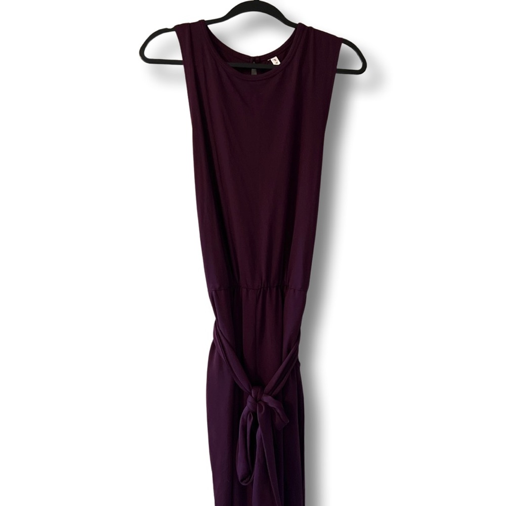 Fabletics full length jump suit. Egg plant purple size 6. Only worn once.